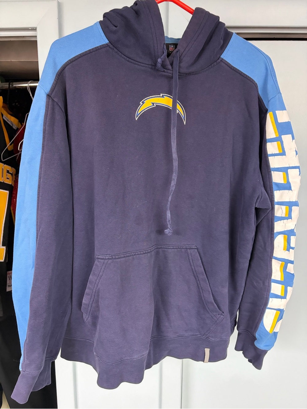 Reebok team apparel San Diego CHARGERS nfl football hoodie sweatshirt sz medium